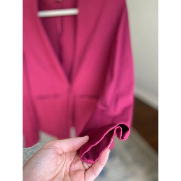 Simply Styled Berry Blazer Feminine Polished Business Professional Autumn Winter - Picture 4 of 8